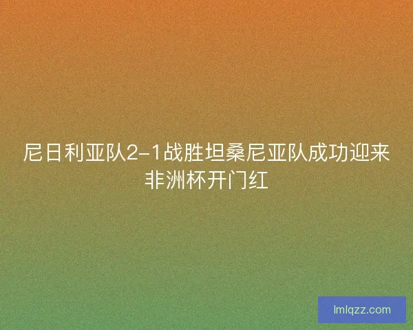 尼日利亚队2-1战胜坦桑尼亚队成功迎来非洲杯开门红